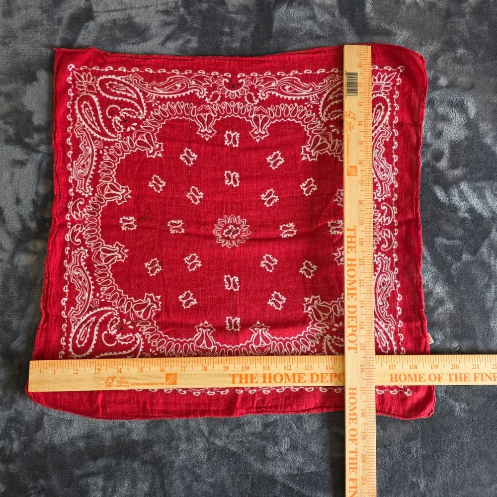 Vintage red cotton